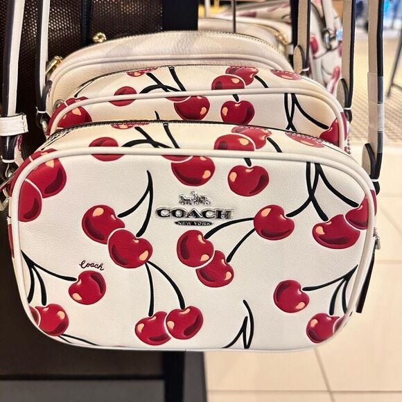 NWT❤️ COACH Mini Jamie Camera Bag With Cherry Print CROSSBODY CAB04 - Picture 2 of 9